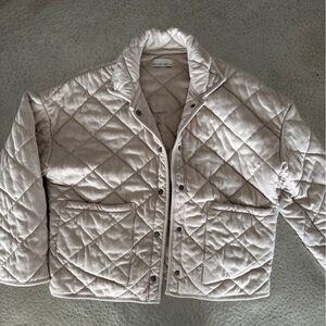 Elegant Cream Quilted Jacket